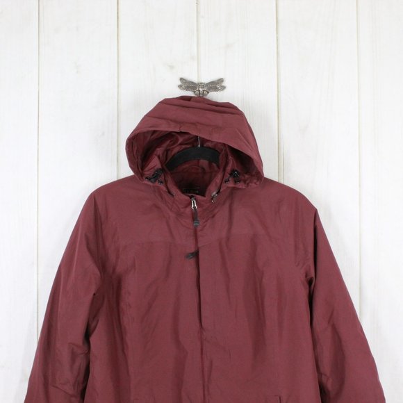 LL Bean Purple Primaloft Insulated Mid-Length Windbreaker Jacket Size XL - Picture 5 of 11